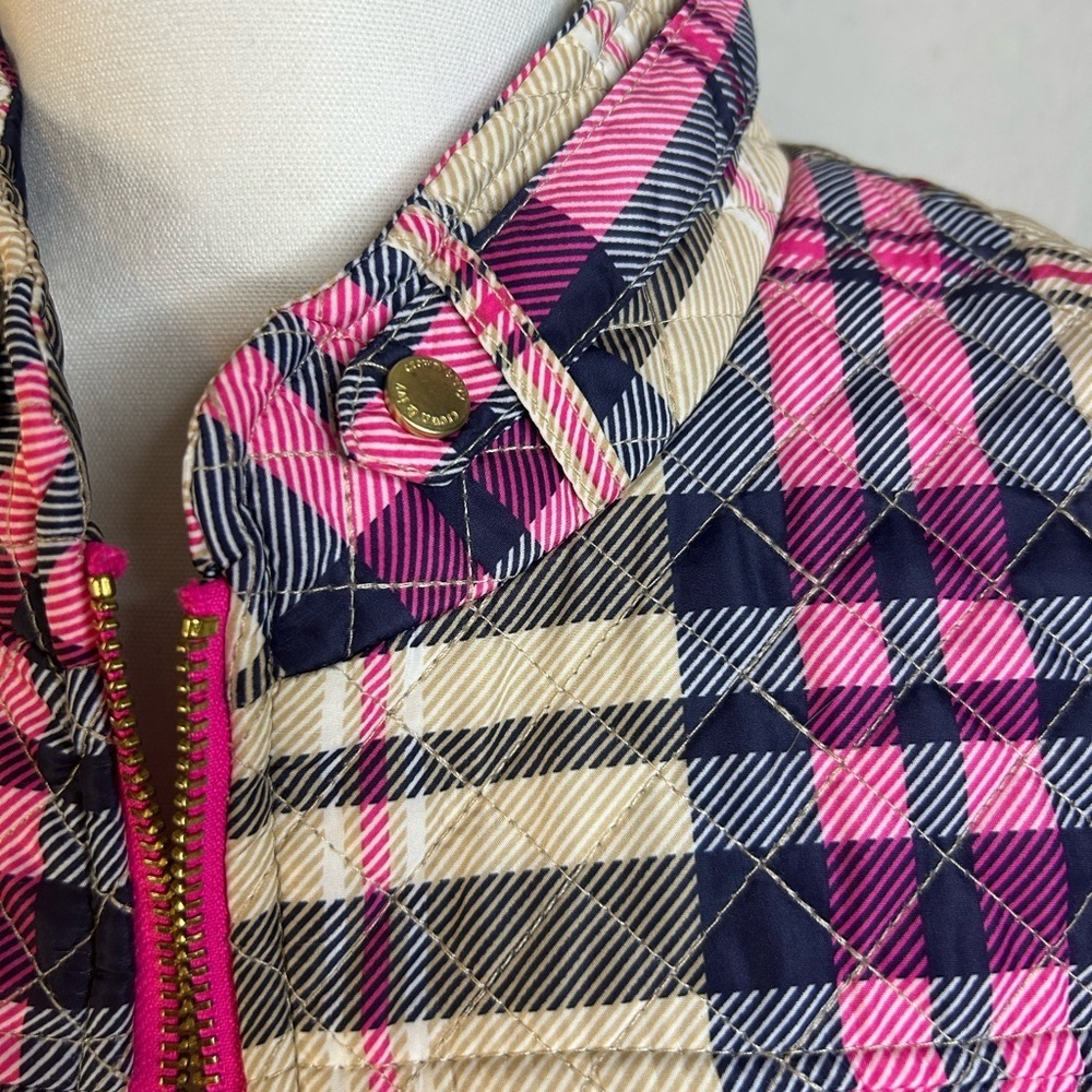 🧥 Croft & Barrow Quilted Plaid Puffer Vest – Size Large Like New - Picture 4 of 7